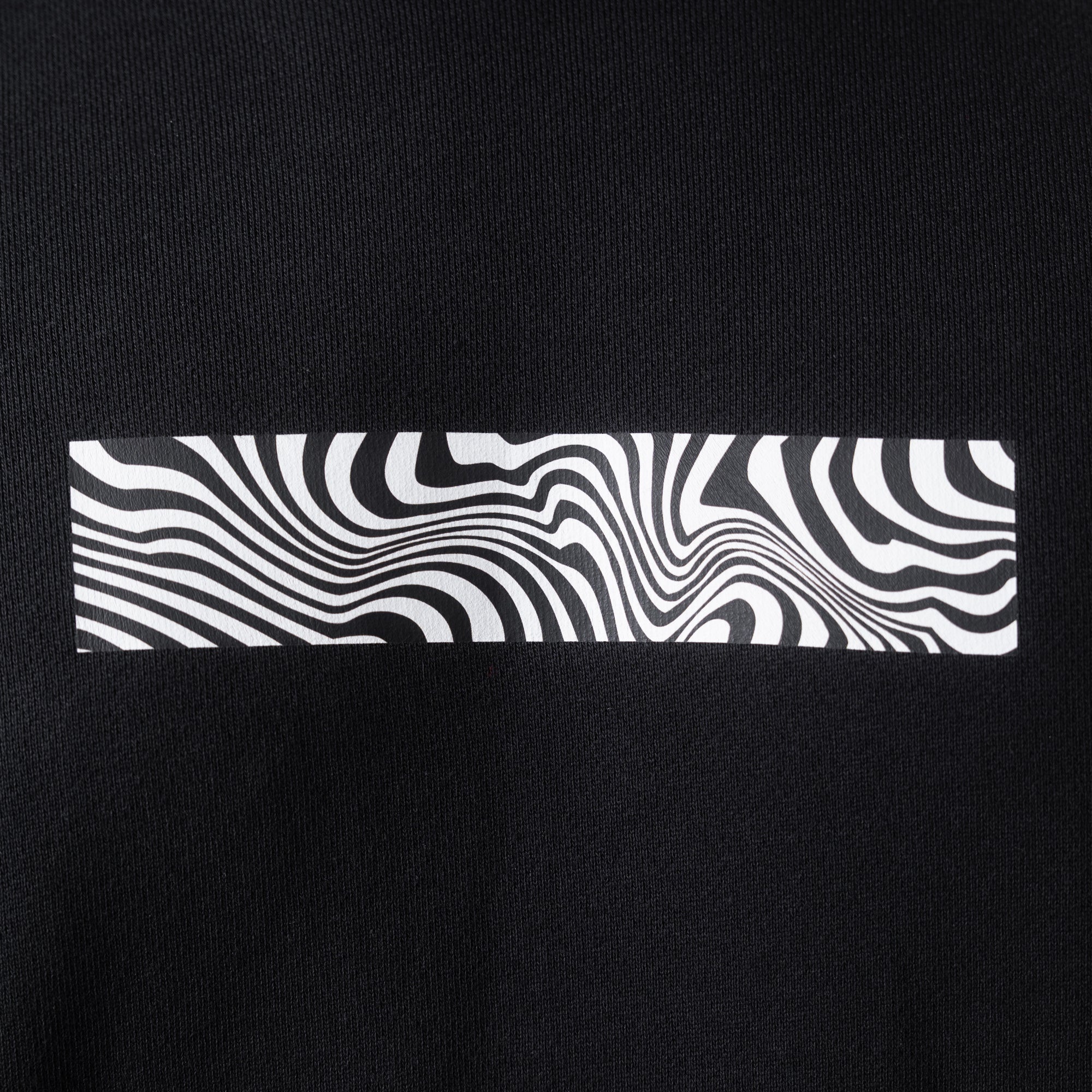 Black Boxy Fit "Reality" Print Hoodie - Image 8