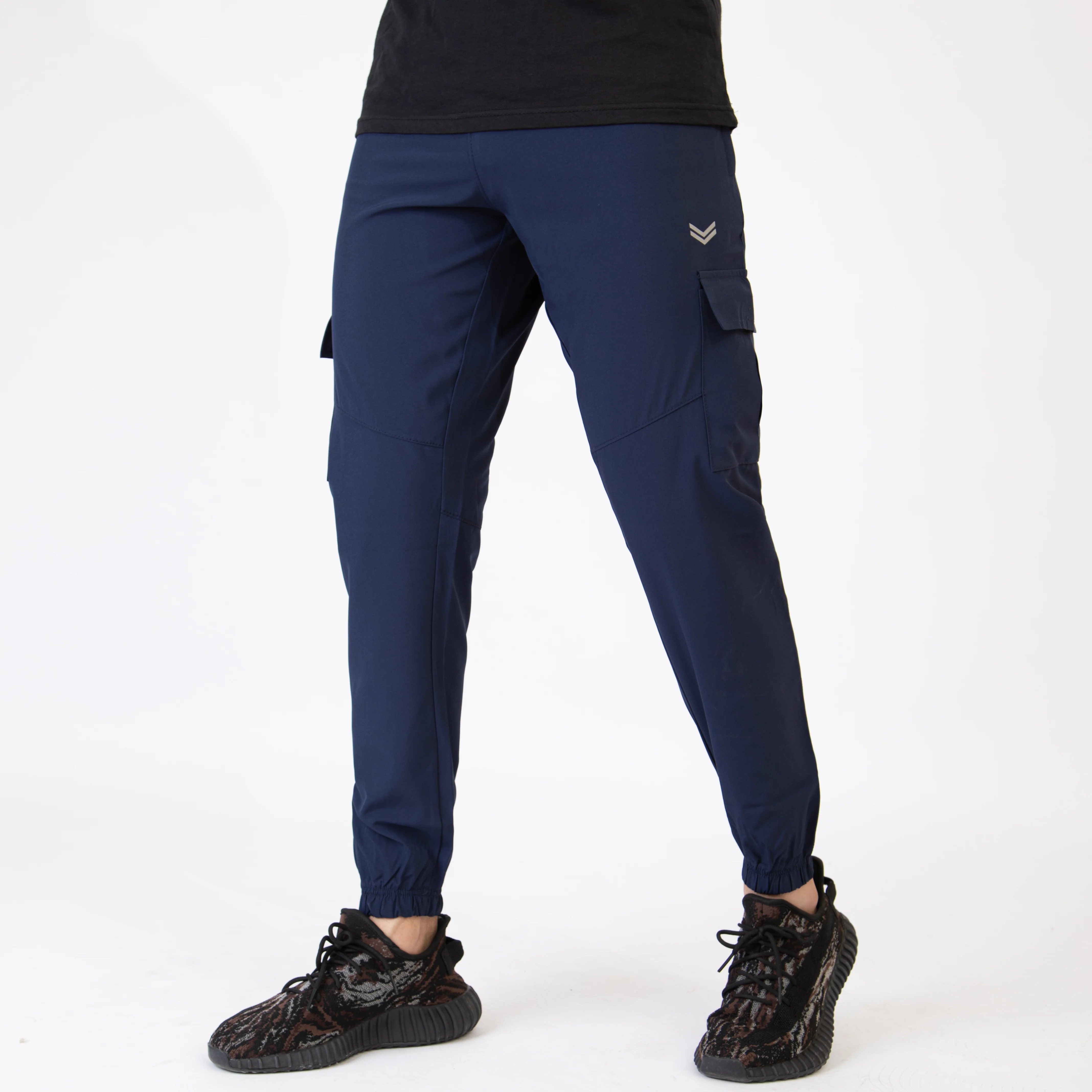 Navy Premium Micro Stretch Cargo Pants - Image 5